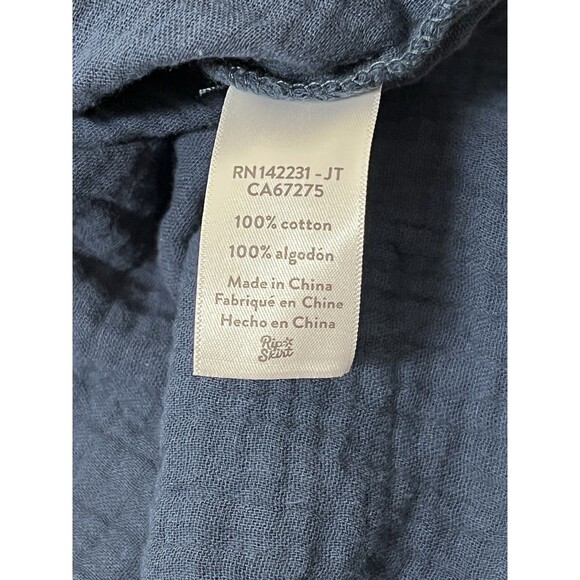 Ripskirt Nearly Navy Travel Dress Women’s Medium Double Gauze Cotton Pockets - Picture 9 of 10